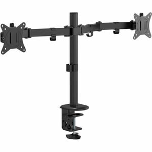 Origin Desk Mount for Monitor, Display - Black - Height Adjustable - 2 Display(s) Supported - 17" (43.18 cm) to 32" (81.28