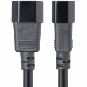 StarTech.com 15ft (4.5m) Power Extension Cord, C14 to C13 PDU Power Cord, 15A 250V, 14AWG, UL Listed - 15ft universal powe