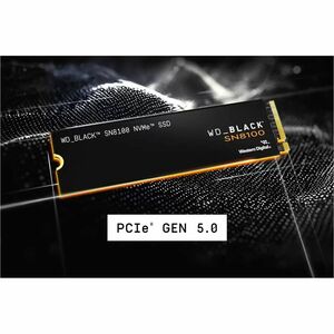 Western Digital Black Solid State-Laufwerk - M.2 2280 Intern - 4 TB - PCI Express NVMe (PCI Express NVMe 5.0 x4) - Worksta