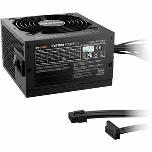 be quiet! System Power 11 S11-550W EPS12V, ATX 3.1 Stromversorgung - 550 W - Schwarz - Intern - 120 V AC, 230 V AC Eingang
