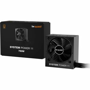 be quiet! System Power 11 S11-750W EPS12V, EPS 2.92, ATX 3.1 Power Supply - 750 W - Black - Internal - 120 V AC, 230 V AC 