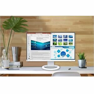EIZO FlexScan EV2720S-WT 27" Class WQHD LED Monitor - 16:9 - White - 68.6 cm (27") Viewable - In-plane Switching (IPS) Tec