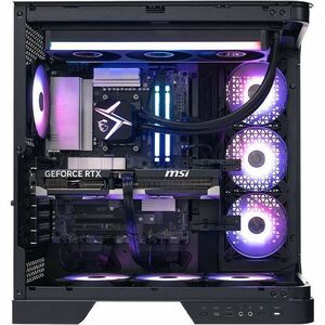 MSI Vision ZS Vision Elite ZS 9NVZ-1481US Gaming Desktop Computer - AMD Ryzen 9 9950X3D - 64 GB - 2 TB SSD - Black - AMD B