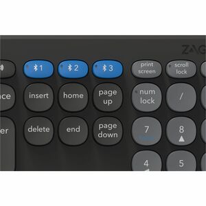 ZAGG Pro Tastatur - Kabellos Konnektivität - Nordisch - 99 Taste(n) - Universal - PC, Mac