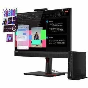 Lenovo ThinkCentre M70q Gen 6 13A4000AAU Desktop Computer - Intel Core Ultra 7 265T - 32 GB - 1 TB SSD - Tiny - Black - In