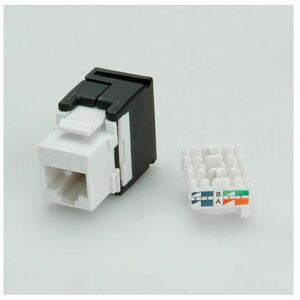 Value Network Connector - 1 x RJ-45 Keystone - Female - White