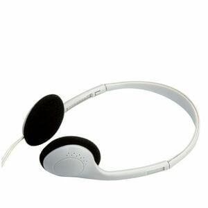 Value Wired Over-the-head Binaural Stereo Headphone - Light Grey - 32 Ohm - 20 Hz to 20 kHz - 1.80 m Cable - Mini-phone (3