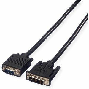 Value 2 m DVI-A/VGA Videokabel - Cable for Monitor, Grafikkarte, Videogerät - Schwarz