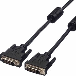 Value 7,50 m DVI-D Videokabel - Cable for Monitor, Grafikkarte - Abschirmung - Schwarz