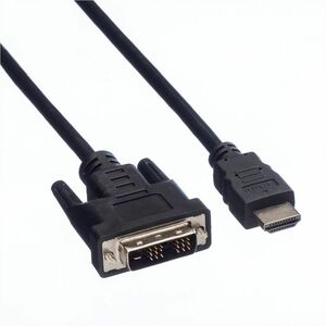 VALUE Kabel DVI (18+1) ST - HDMI ST, schwarz, 1,5 m