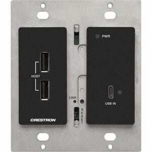 Crestron DM Lite HD-TXU-4KZ-111-2G-B Transmissor do extensor de vídeo - Com fios - 70,10 m Alcance - 1 x Rede (RJ-45) - 3 