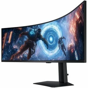 Moniteur de jeu LCD Samsung Odyssey G9 S49FG910EU 49" Class Dual Quad HD (DQHD) Écran incurvé - 32:9 - Noir - 124,5 cm (49