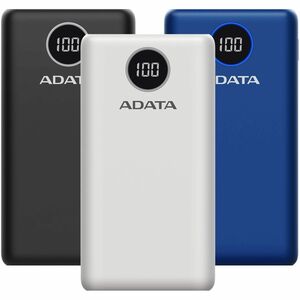 Cargador portátil Adata AP20000QCD-DGT-CBK - Negro - Para Teléfono móvil, Consola de juegos - Litio Polímero (Li-Polímero)