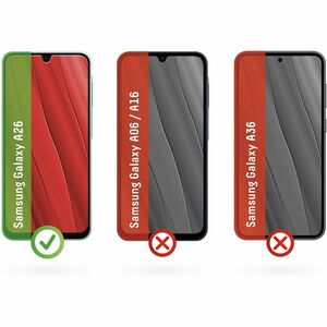 Displex Smart Glass 10H, 9H Gehärtetes Glas Displayschutz für Samsung Galaxy A26 - Transparent - 1 - für Super AMOLED Smar