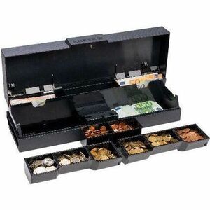 ANKER SCC Neo Kassenlade - 4 Banknotenfächer - 8 Münzfächer - ABS - Anthrazit - 100 mm Höhe x 459 mm Breite x 155 mm Tiefe