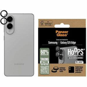 PanzerGlass Hoops Camera Lens Protector - Black, Transparent - Aluminium