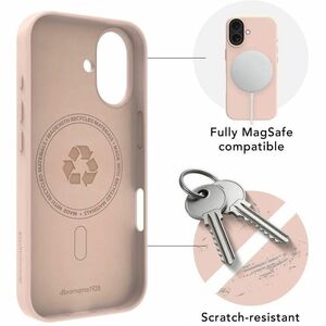 dbramante1928 ApS Roskilde Case for Apple iPhone 17 Smartphone - Pink Sand - Soft-touch - Stain Resistant, Scratch Resista
