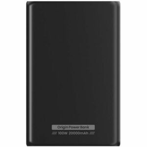 Origin Power Bank - Silver - For Notebook, Netbook - Lithium Ion (Li-Ion) - 20000 mAh - USB Type-C Connector - 2 x USB - S