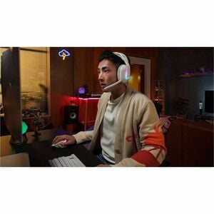 Logitech G G522 Wired/Wireless Over-the-head Stereo Gaming Headset - White - Binaural - Circumaural - 3000 cm - Bluetooth 