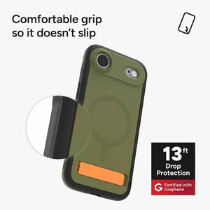 ZAGG Sedona Snap Case for Apple iPhone 17 Air Smartphone - Sea Kelp - Impact Absorbing, Drop Resistant, Shock Absorbing, S