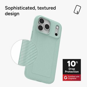 ZAGG Luxe Snap Case for Apple iPhone 17 Pro Max Smartphone - Textured - Serene Mint - Drop Resistant, Impact Resistant, Sc
