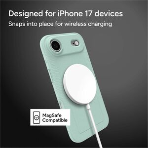 ZAGG Luxe Snap Case for Apple iPhone Air Smartphone - Textured Grip - Serene Mint - Drop Resistant, Impact Resistant, Scra