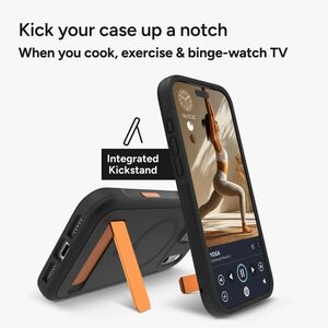 ZAGG Sedona Snap Case for Apple iPhone 17 Pro Max Smartphone - Flood Black - Impact Absorbing, Drop Resistant, Shock Absor