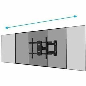 B-Tech Elements Wall Mount for Flat Panel Display - Black - Landscape/Portrait - 165.1 cm (65") Screen Support - 35 kg Loa