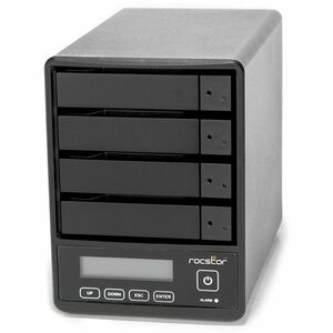 Rocpro U35 Professional 96TB RAID Drive - 24x4TB HDD - 7200 RPM - RAID 0/5/JBOD - USB 3.2 Gen 1 - 4-Bay - Hot Swap Tray - 