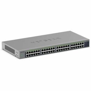 Netgear Business GS748 48 Ports Ethernet Switch - Gigabit Ethernet - 10/100/1000Base-T - 2 Layer Supported - 8.81 W Power 
