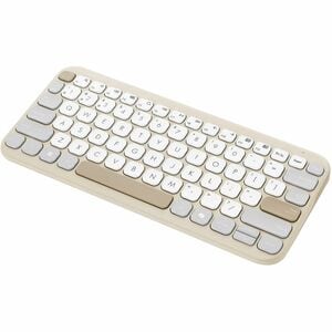 Asus Marshmallow KW100-OM-CP Keyboard - Wireless Connectivity - Oat Milk - Scissors Keyswitch - Bluetooth - 5 - 10 m (393.