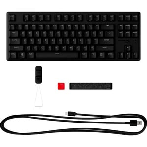 HyperX Alloy Origins Core PBT Gaming Keyboard - Full-size - Cable Connectivity - USB Type C Interface - RGB LED - English 