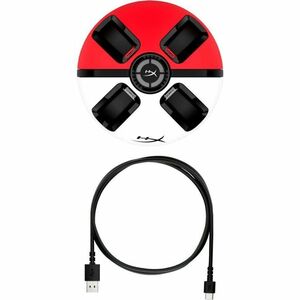 HyperX ChargePlay Quad 2 Docking Cradle for Controller, Gaming Console - 4 Slot - Charging Capability - Black