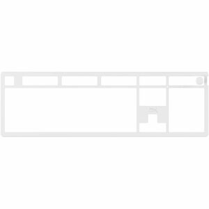 HyperX Top Plates Alloy Rise WHT
