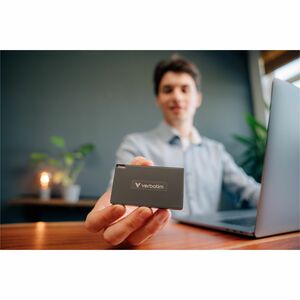 Verbatim Metal Mini 32031 1 TB Portable Solid State Drive - M.2 External - Metal Gray, Black - Notebook, Desktop PC Device