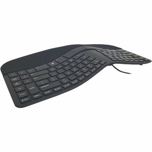 Matias Sculpted Ergonomic Wired Keyboard for PC - Cable Connectivity - USB Type C Interface - Windows - PC - Scissors Keys