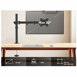 Naceb Brazo de Montaje para Monitor - 1 Pantalla(s) admitidas - 25.4cm a 81.3cm (32") para pantalla plana - 10kg Capacidad