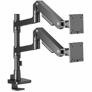Amer HYDRA Elite HYDRA2HDGB Mounting Arm for Monitor, Display, Curved Screen Display - Black - Landscape/Portrait - 2 Disp