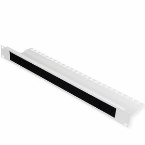 Roline Cable Routing - Light Grey - Cable Entry Brush - 1U Rack Height - Steel