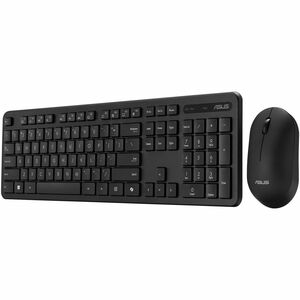 Asus CW100 Keyboard & Mouse - Hungarian - USB Wireless RF 2.40 GHz Keyboard - Keyboard/Keypad Color: Black - USB Wireless 