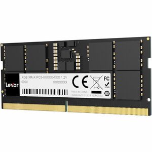 Module mémoire Lexar® DDR5 16 Go 262 broches So-DIMM 5600 Mbps, CL46, 1,1 V - Emballage sous blister - ECC sur matrice - 2