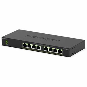 Netgear Business GS308LP Ethernet Switch - 8 Ports - Gigabit Ethernet - 10/100/1000Base-T - 2 Layer Supported - 67.50 W Po