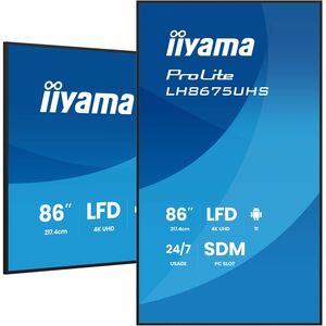 iiyama ProLite LH8675UHS-B2AG 2174,24 mm LCD Digital-Signage-Display - 24 Stunden/7 Tage Betrieb - IPS-Technologie (In-Pla