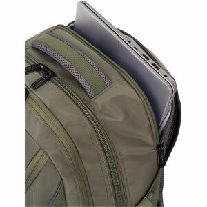 High Sierra Carrying Case (Backpack) for 43.2 cm (17") Notebook - Khaki - RFID Resistant - Polyester Body - Shoulder Strap