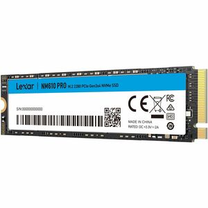 SSD Lexar® NM610PRO M.2 2280 PCIe Gen3x4, 2 To, jusqu'à 3300 Mo/s en lecture et 2600 Mo/s en écriture - Notebook, Ordinate