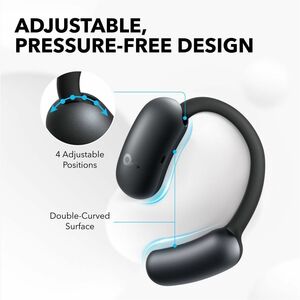 soundcore Aerofit 2 True Wireless Earbud, Over-the-ear Earset - Black - Open - Bluetooth