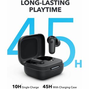 soundcore P30i True Wireless Earbud Stereo Earset - Black - Binaural - In-ear - Bluetooth - Noise Canceling