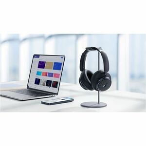 soundcore Space Q45 Wired/Wireless Over-the-head Stereo Headset - Black - Binaural - Circumaural - Bluetooth - Noise Cance