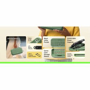 Belkin Charging Case Nintendo Gaming Console - Pistachio Green - Scratch Resistant, Bump Resistant, Drop Resistant, Abrasi