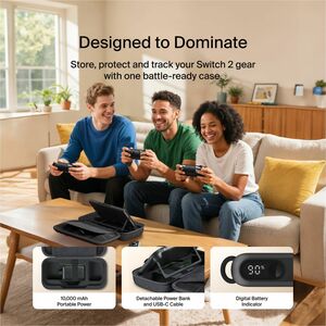 Belkin Charging Case Nintendo Gaming Console - Charcoal - Scratch Resistant, Bump Resistant, Drop Resistant, Abrasion Resi